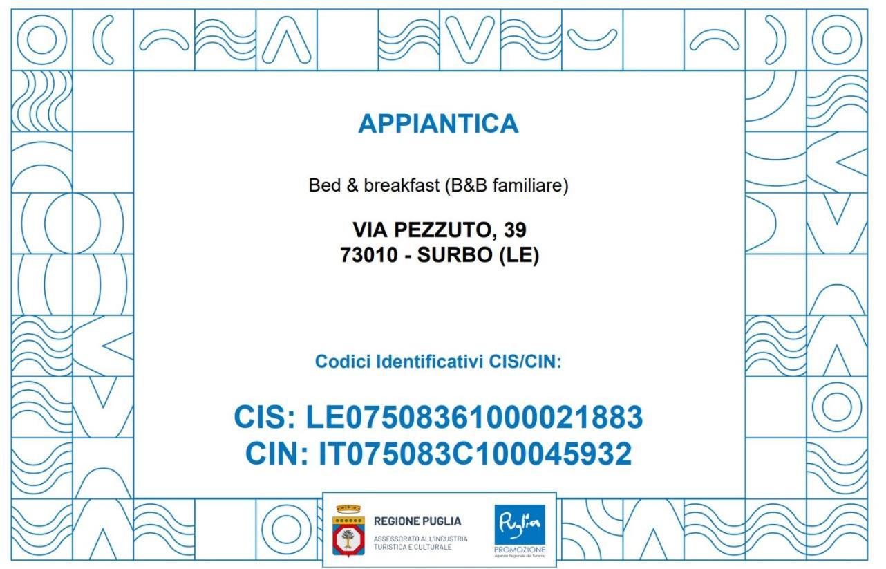 B&B Appia Antica Surbo Εξωτερικό φωτογραφία